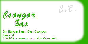 csongor bas business card